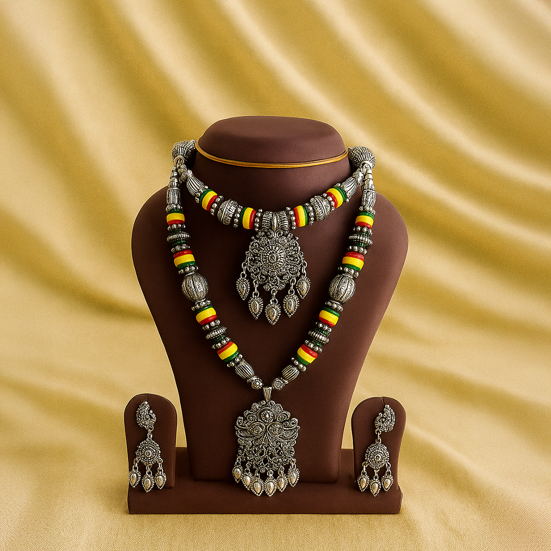 Double Layer Elegant Oxidised Set