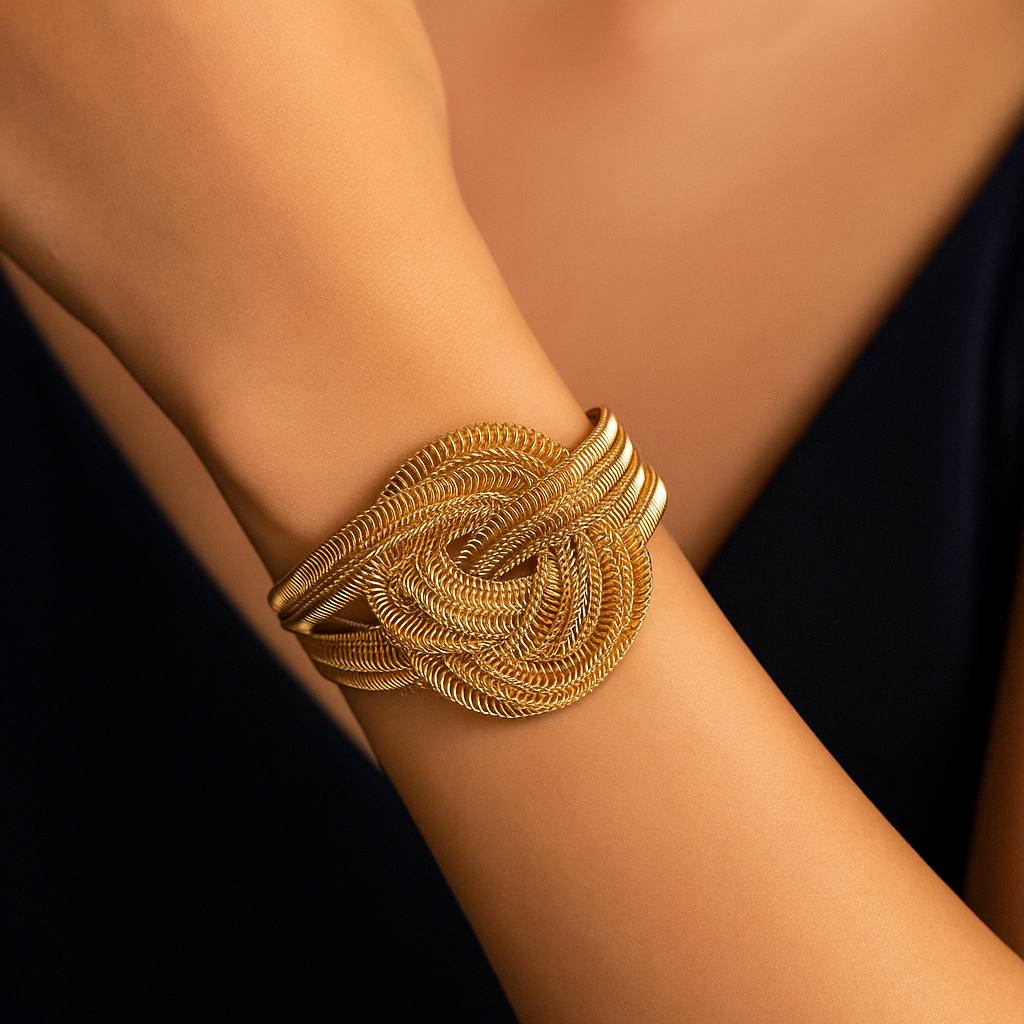 Inter-cross net bracelet