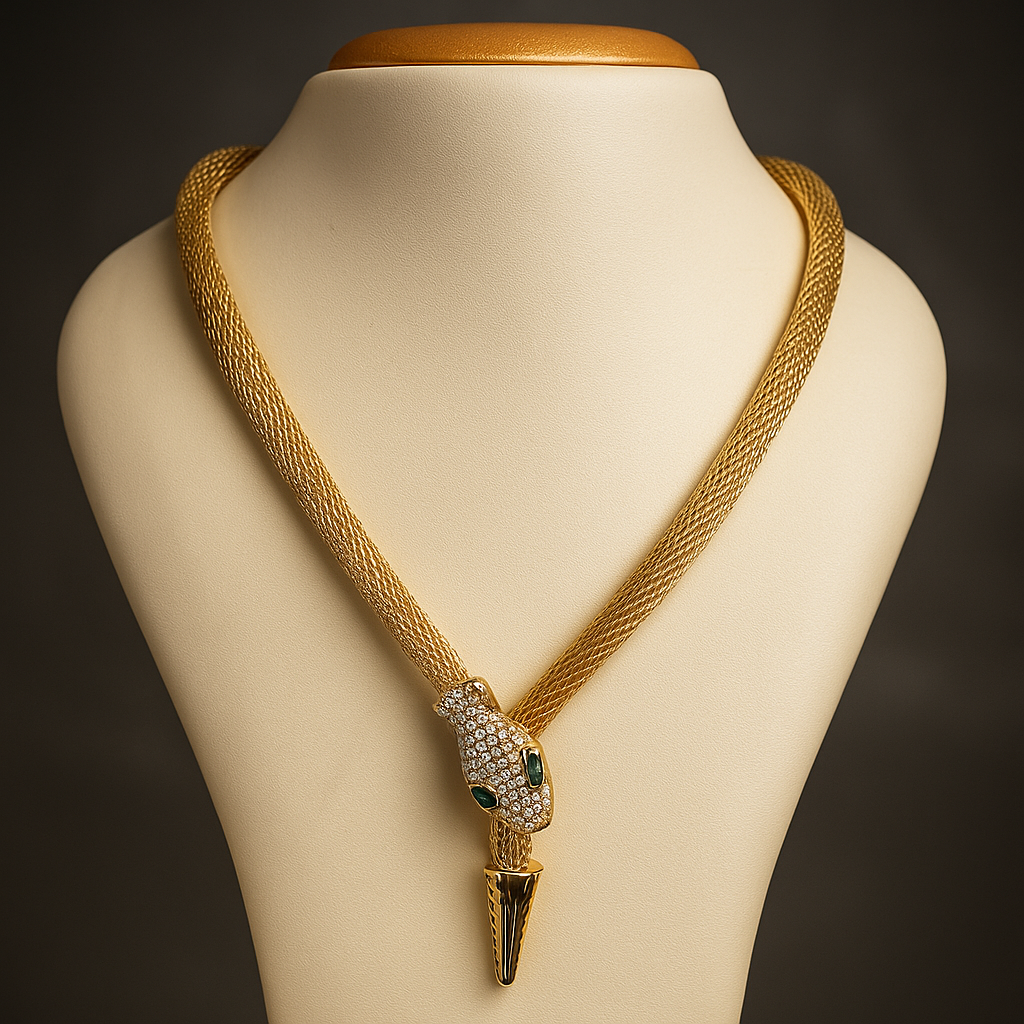 Thick snake pendant chain