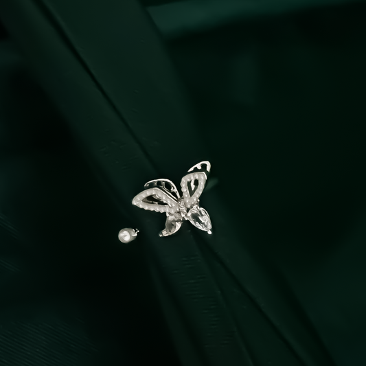 Pearl Butterfly Ring