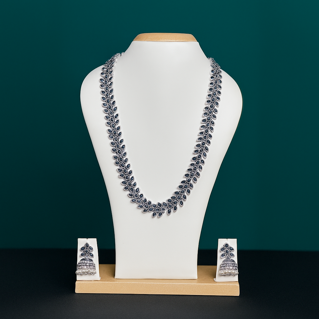 Leaf Design Oxidised Navratri Set
