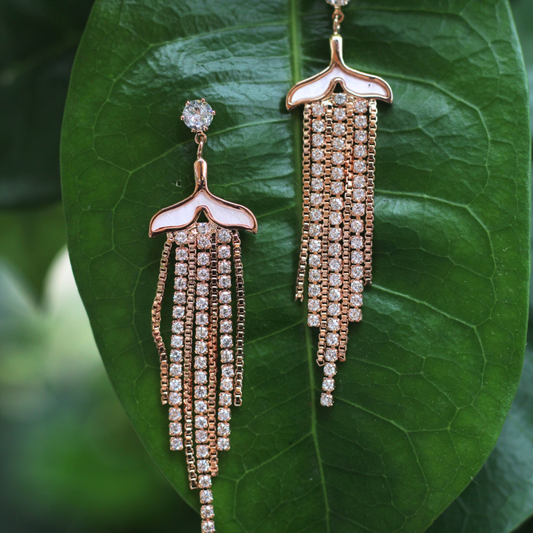 Diamond Sequence Drop Earring