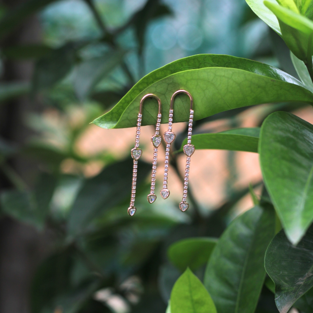 Heart Drop Earring