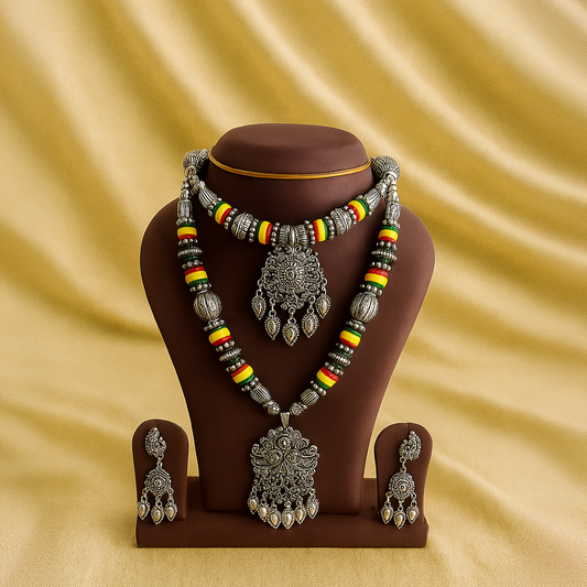 Double Layer Elegant Oxidised Set