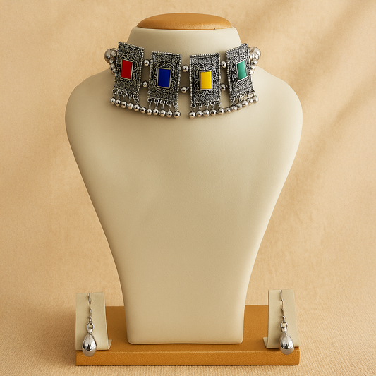 Multi Color Choker Set