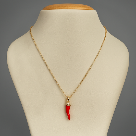 Red Chilli Pendant Chain