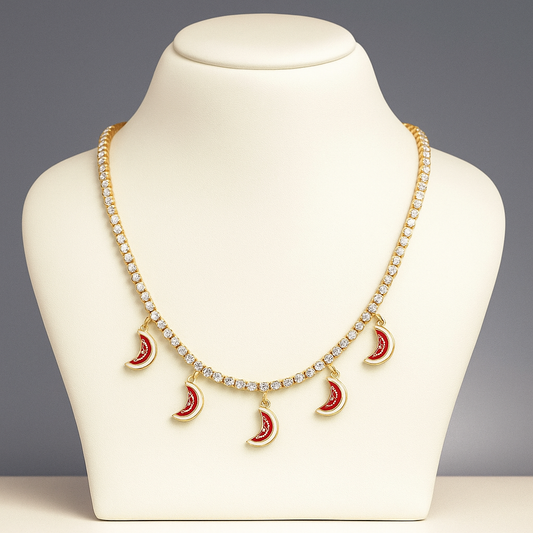 Mini Watermelons Pendant Chain