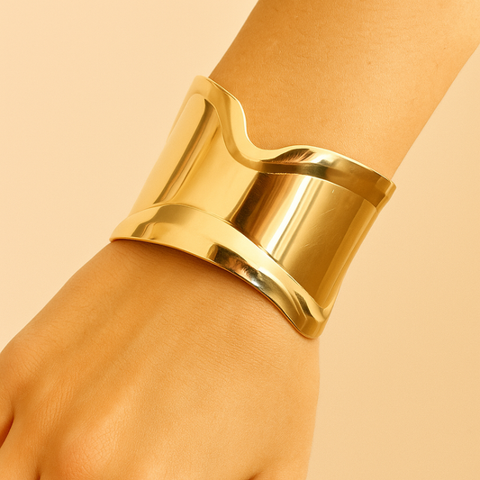 Abstract Design Broad Bracelet