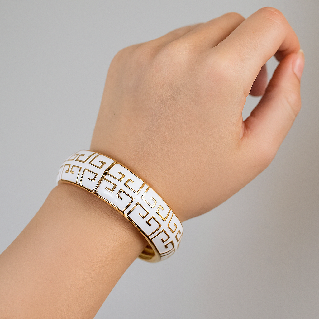 Textured print bracelet