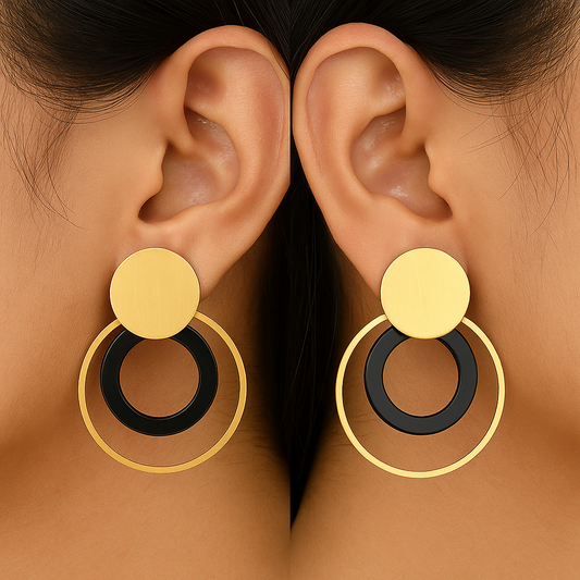 Double circle earring