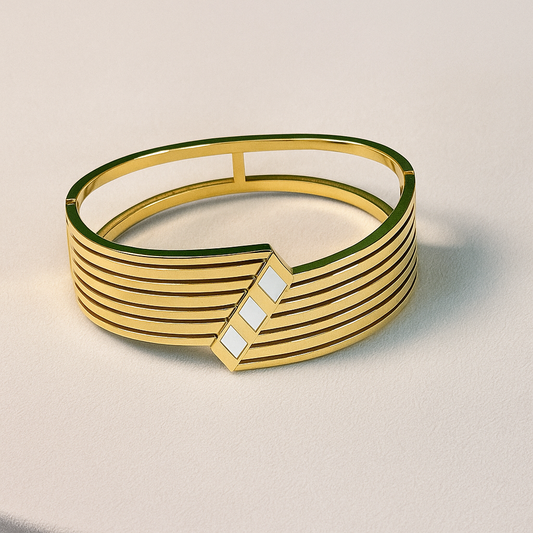 Multi Layer Diamond Cut Designer Bracelet
